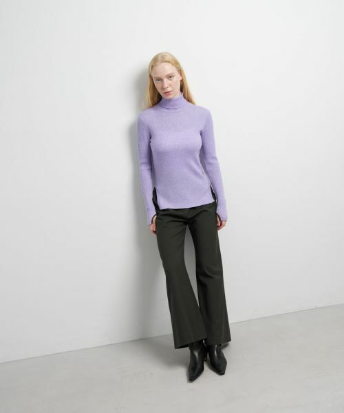 LANVIN en Bleu / ランバン オン ブルー その他パンツ | ウールツイルゴムワイドパンツ | 詳細3