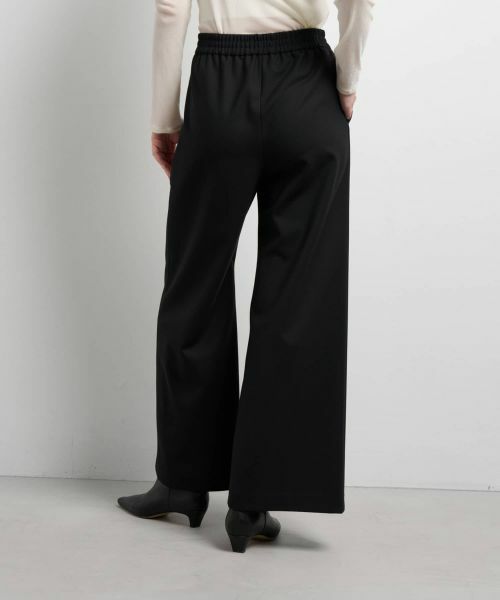 LANVIN en Bleu / ランバン オン ブルー その他パンツ | ウールツイルゴムワイドパンツ | 詳細9