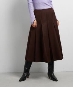 LANVIN en Bleu / ランバン オン ブルー ロング・マキシ丈スカート | カルゼステッチプリーツスカート