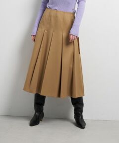 LANVIN en Bleu / ランバン オン ブルー ロング・マキシ丈スカート | カルゼステッチプリーツスカート