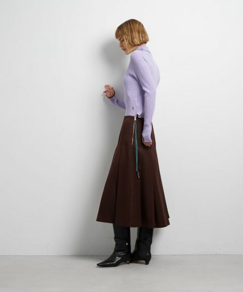 LANVIN en Bleu / ランバン オン ブルー ロング・マキシ丈スカート | カルゼステッチプリーツスカート | 詳細11