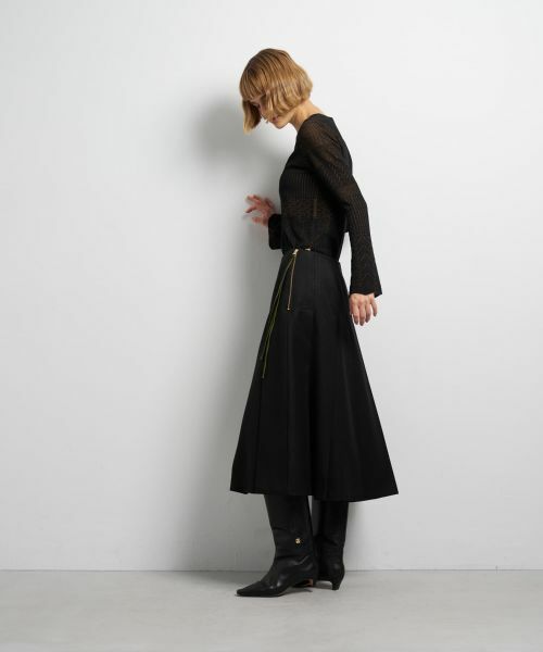 LANVIN en Bleu / ランバン オン ブルー ロング・マキシ丈スカート | カルゼステッチプリーツスカート | 詳細19