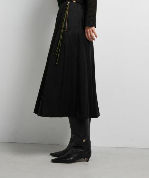 LANVIN en Bleu / ランバン オン ブルー ロング・マキシ丈スカート | カルゼステッチプリーツスカート | 詳細22