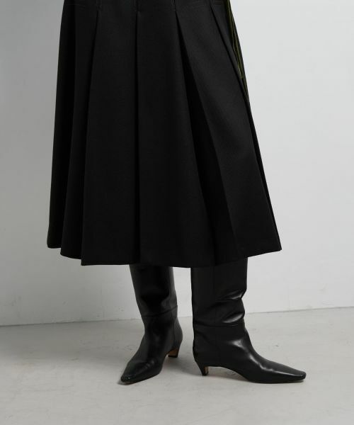 LANVIN en Bleu / ランバン オン ブルー ロング・マキシ丈スカート | カルゼステッチプリーツスカート | 詳細25