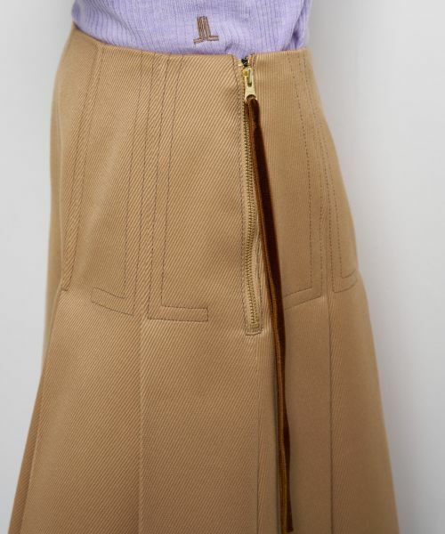 LANVIN en Bleu / ランバン オン ブルー ロング・マキシ丈スカート | カルゼステッチプリーツスカート | 詳細8