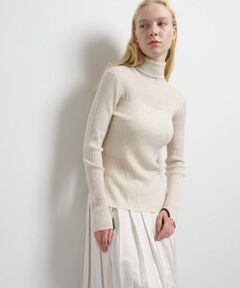 LANVIN en Bleu / ランバン オン ブルー ニット・セーター | カラーポイントリブタートル