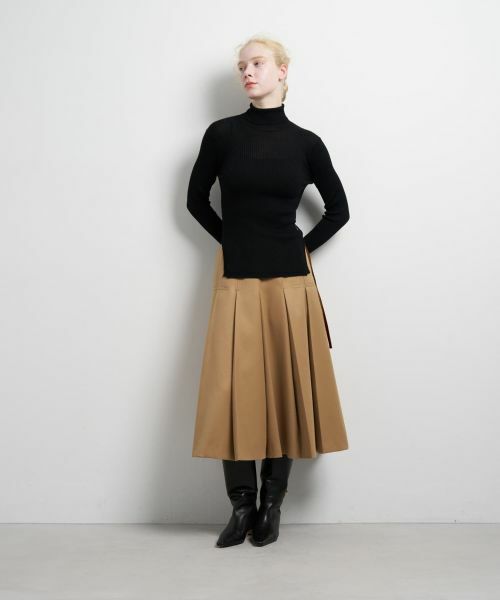 LANVIN en Bleu / ランバン オン ブルー ニット・セーター | カラーポイントリブタートル | 詳細1