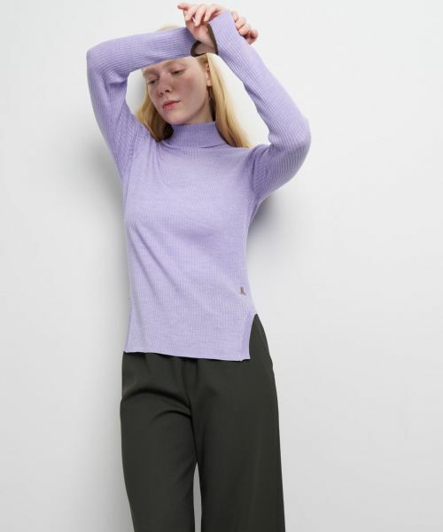 LANVIN en Bleu / ランバン オン ブルー ニット・セーター | カラーポイントリブタートル | 詳細12