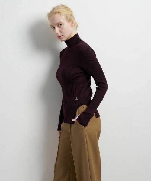 LANVIN en Bleu / ランバン オン ブルー ニット・セーター | カラーポイントリブタートル | 詳細21