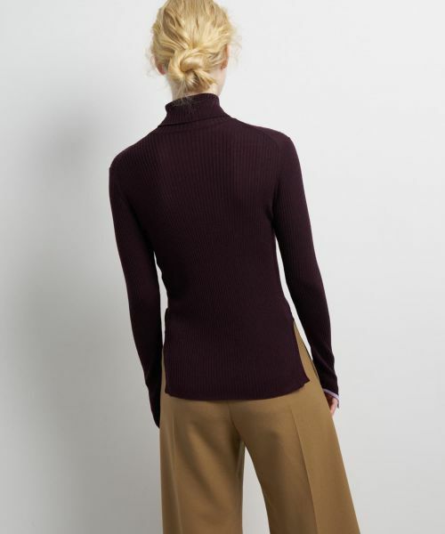 LANVIN en Bleu / ランバン オン ブルー ニット・セーター | カラーポイントリブタートル | 詳細22