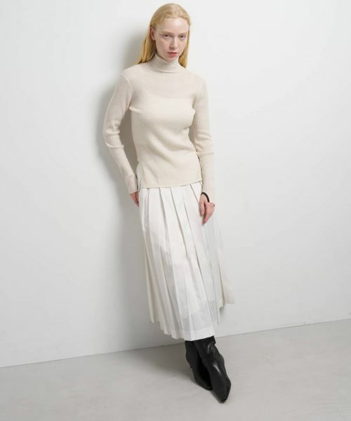 LANVIN en Bleu / ランバン オン ブルー ニット・セーター | カラーポイントリブタートル | 詳細26