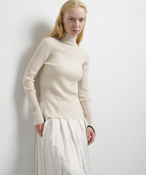 LANVIN en Bleu / ランバン オン ブルー ニット・セーター | カラーポイントリブタートル | 詳細27