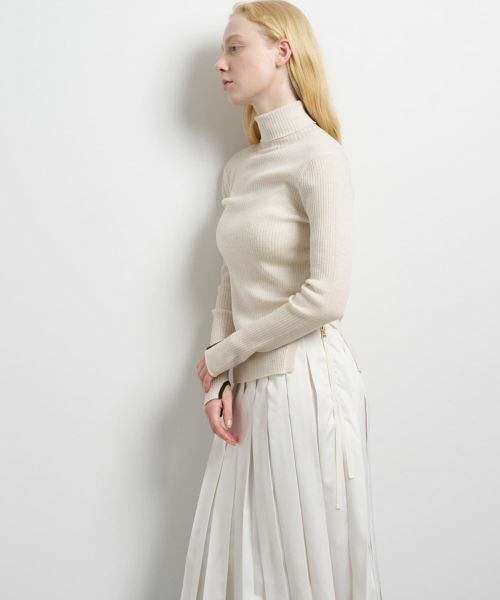 LANVIN en Bleu / ランバン オン ブルー ニット・セーター | カラーポイントリブタートル | 詳細28