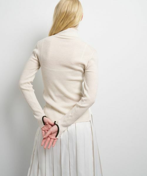LANVIN en Bleu / ランバン オン ブルー ニット・セーター | カラーポイントリブタートル | 詳細29