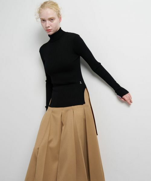 LANVIN en Bleu / ランバン オン ブルー ニット・セーター | カラーポイントリブタートル | 詳細4