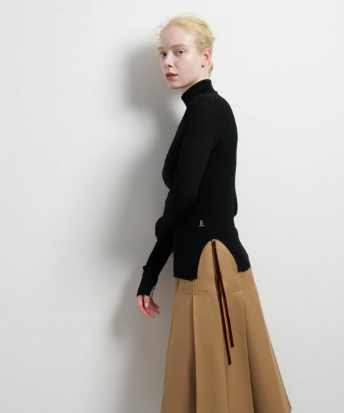 LANVIN en Bleu / ランバン オン ブルー ニット・セーター | カラーポイントリブタートル | 詳細5