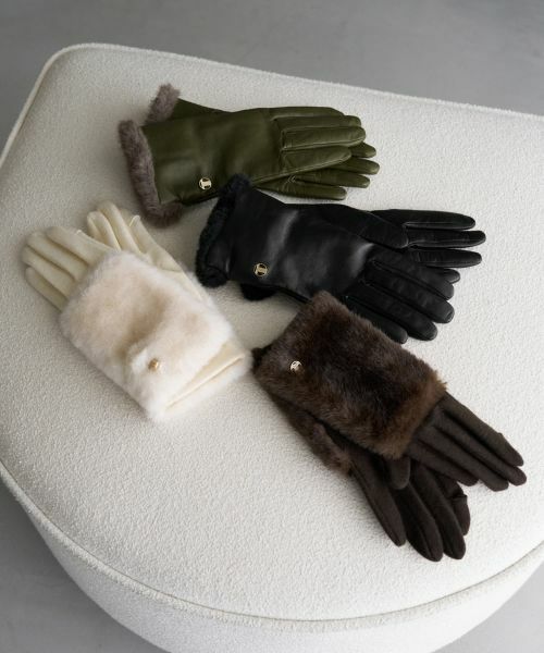 LANVIN en Bleu / ランバン オン ブルー その他小物 | レザーグローブ | 詳細11