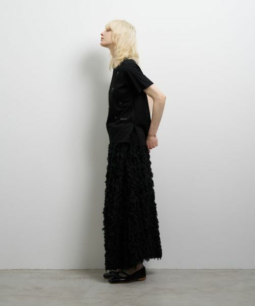 LANVIN en Bleu / ランバン オン ブルー Tシャツ | フラワービーズ刺繍Ｔシャツ | 詳細8