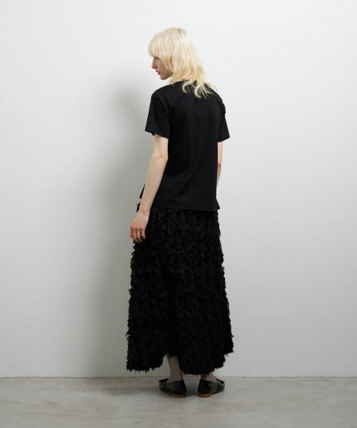 LANVIN en Bleu / ランバン オン ブルー Tシャツ | フラワービーズ刺繍Ｔシャツ | 詳細9