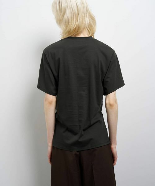 LANVIN en Bleu / ランバン オン ブルー Tシャツ | グログランテープロゴ刺繍Tシャツ | 詳細13