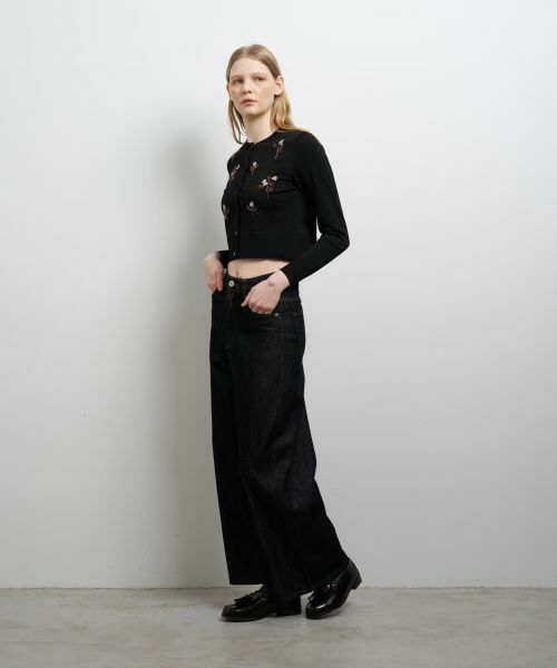 LANVIN en Bleu / ランバン オン ブルー カーディガン・ボレロ | フラワービーズ刺繍カーディガン | 詳細1