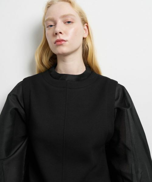 LANVIN en Bleu / ランバン オン ブルー ドレス | ダンボールコンビワンピース | 詳細11