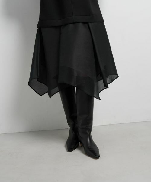 LANVIN en Bleu / ランバン オン ブルー ドレス | ダンボールコンビワンピース | 詳細14