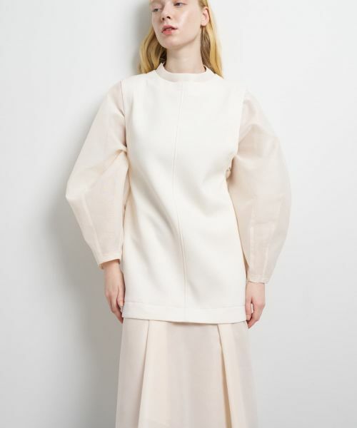 LANVIN en Bleu / ランバン オン ブルー ドレス | ダンボールコンビワンピース | 詳細4