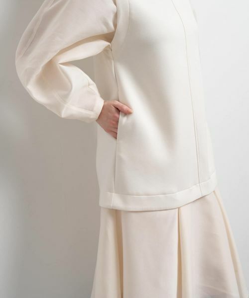 LANVIN en Bleu / ランバン オン ブルー ドレス | ダンボールコンビワンピース | 詳細6