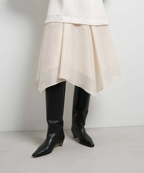 LANVIN en Bleu / ランバン オン ブルー ドレス | ダンボールコンビワンピース | 詳細7