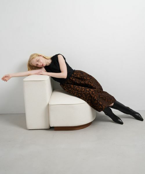 LANVIN en Bleu / ランバン オン ブルー ドレス | ジャガードコンビワンピース | 詳細8