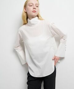 ランバン ブルーLANVIN　レディーストップス　チュールフーディブルゾン♡ LANVIN en Bleu｜ランバンオンブルーのシャツ/ブラウス通販