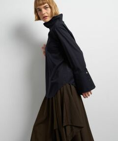 LANVIN en Bleu / ランバン オン ブルー シャツ・ブラウス | スタンドカラープルオーバーブラウス