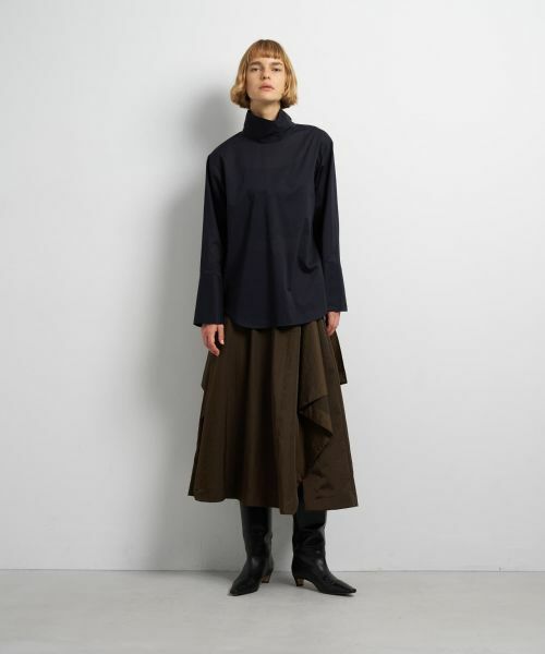 LANVIN en Bleu / ランバン オン ブルー シャツ・ブラウス | スタンドカラープルオーバーブラウス | 詳細10