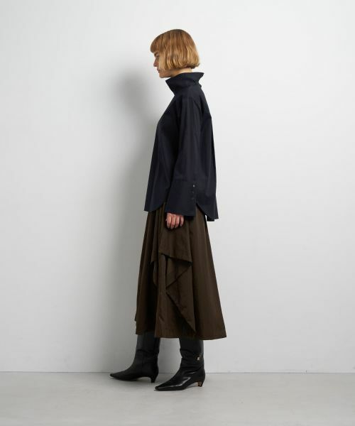 LANVIN en Bleu / ランバン オン ブルー シャツ・ブラウス | スタンドカラープルオーバーブラウス | 詳細11