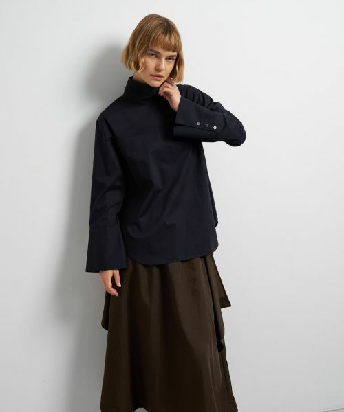 LANVIN en Bleu / ランバン オン ブルー シャツ・ブラウス | スタンドカラープルオーバーブラウス | 詳細13