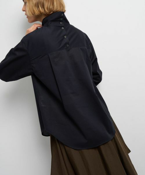 LANVIN en Bleu / ランバン オン ブルー シャツ・ブラウス | スタンドカラープルオーバーブラウス | 詳細15