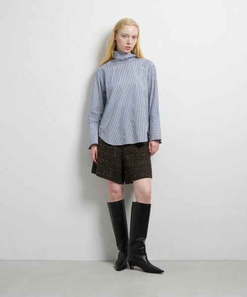 LANVIN en Bleu / ランバン オン ブルー シャツ・ブラウス | スタンドカラープルオーバーブラウス | 詳細19