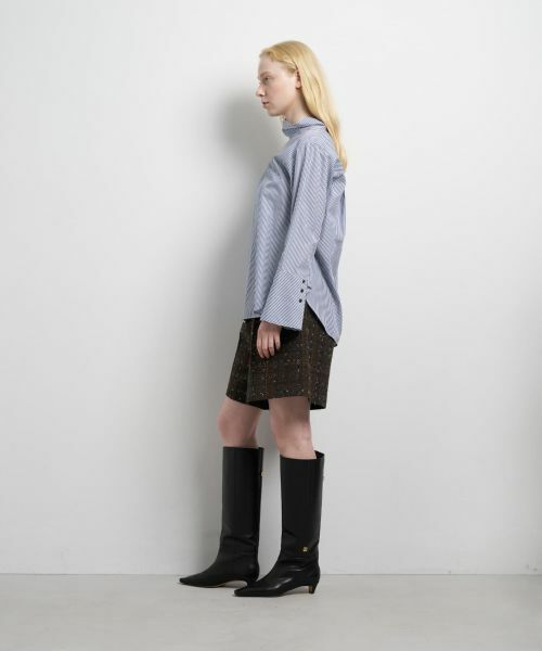 LANVIN en Bleu / ランバン オン ブルー シャツ・ブラウス | スタンドカラープルオーバーブラウス | 詳細20