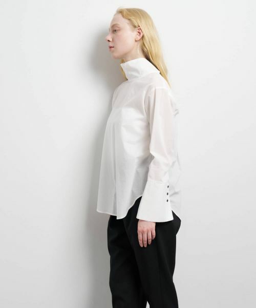LANVIN en Bleu / ランバン オン ブルー シャツ・ブラウス | スタンドカラープルオーバーブラウス | 詳細4