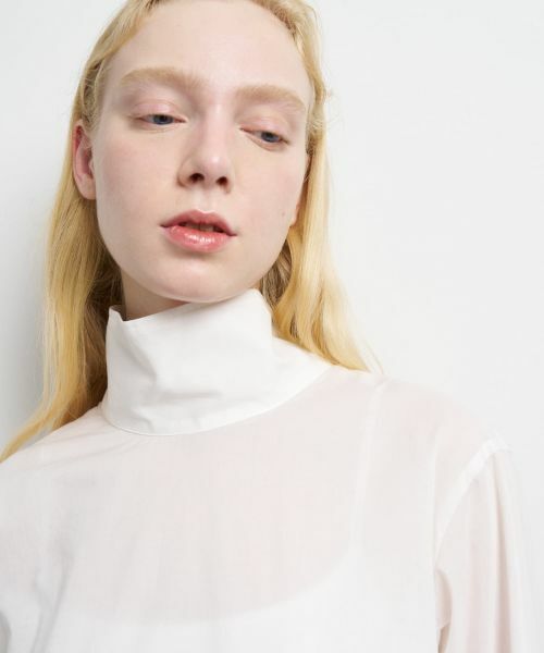 LANVIN en Bleu / ランバン オン ブルー シャツ・ブラウス | スタンドカラープルオーバーブラウス | 詳細7