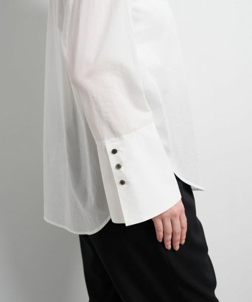 LANVIN en Bleu / ランバン オン ブルー シャツ・ブラウス | スタンドカラープルオーバーブラウス | 詳細9