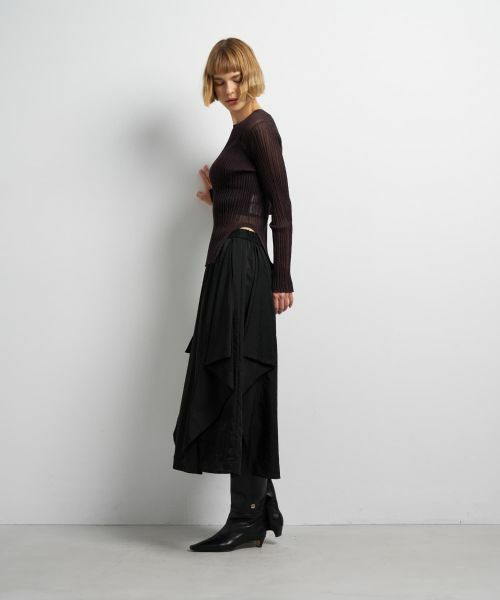 LANVIN en Bleu / ランバン オン ブルー ニット・セーター | メランジシアーランダムリブニット | 詳細10