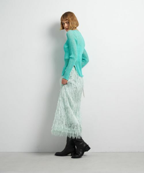 LANVIN en Bleu / ランバン オン ブルー ニット・セーター | メランジシアーランダムリブニット | 詳細2