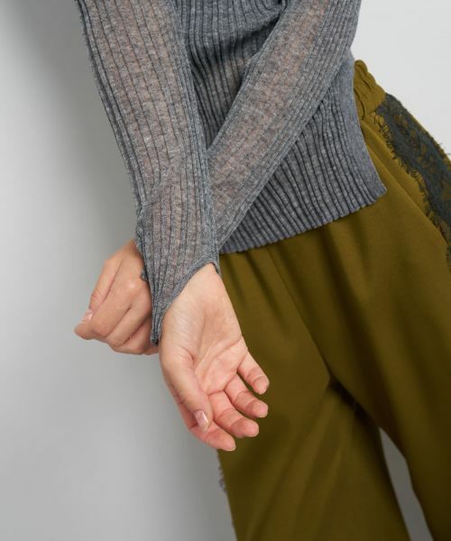 LANVIN en Bleu / ランバン オン ブルー ニット・セーター | メランジシアーランダムリブニット | 詳細22