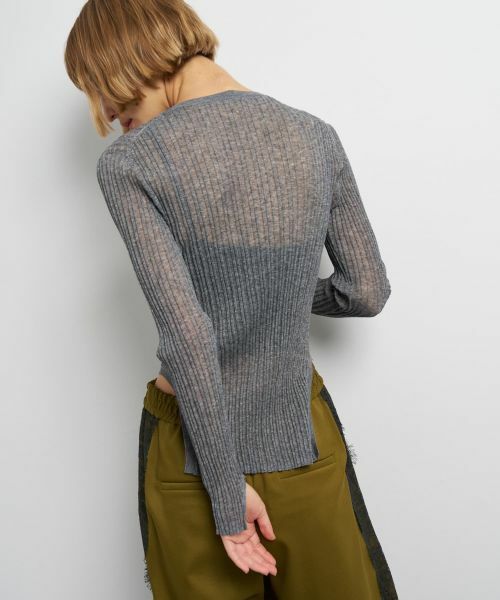 LANVIN en Bleu / ランバン オン ブルー ニット・セーター | メランジシアーランダムリブニット | 詳細24