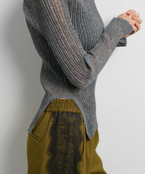 LANVIN en Bleu / ランバン オン ブルー ニット・セーター | メランジシアーランダムリブニット | 詳細25