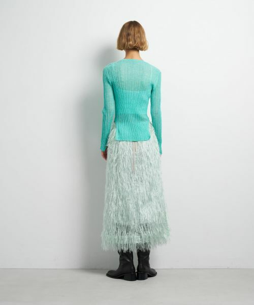 LANVIN en Bleu / ランバン オン ブルー ニット・セーター | メランジシアーランダムリブニット | 詳細3