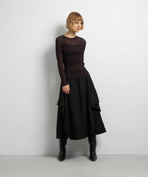 LANVIN en Bleu / ランバン オン ブルー ニット・セーター | メランジシアーランダムリブニット | 詳細9