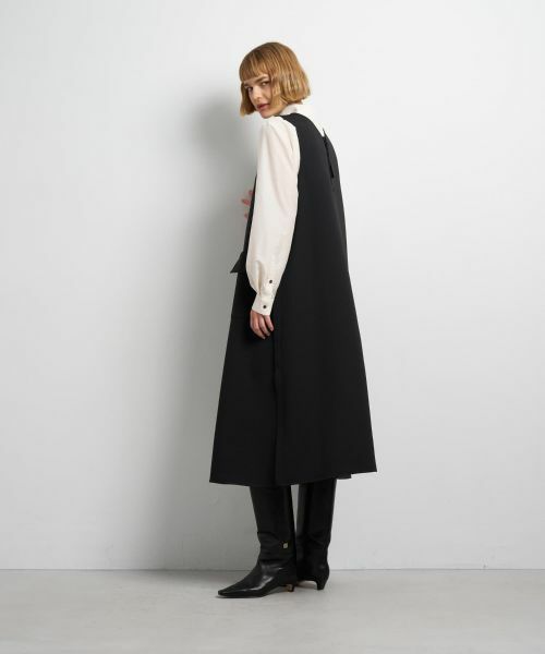 LANVIN en Bleu / ランバン オン ブルー ドレス | トリプルクロスフレアジャンスカワンピース | 詳細10